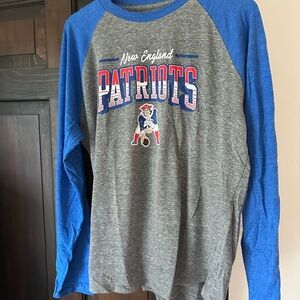 CCM Gray and Blue Long Sleeve Tee